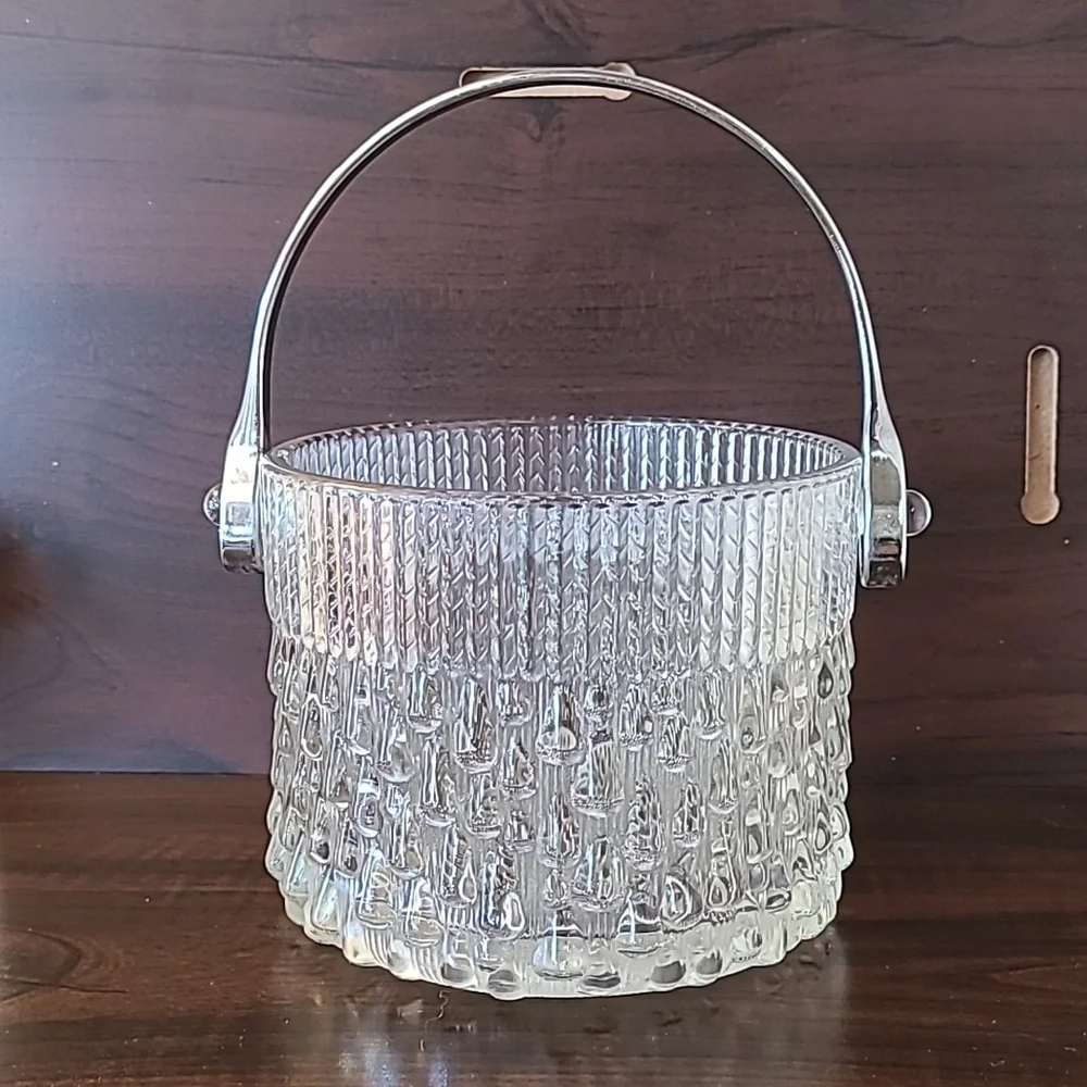 Vintage Teleflora Glass Ice Bucket